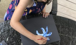 Paint with glue